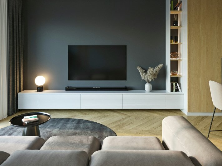 Wood flooring in a modern home