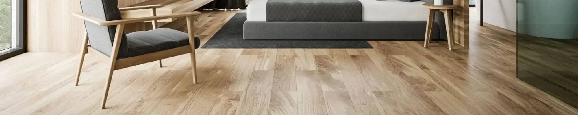 Luxury vinyl flooring in a stylish Edmonton home