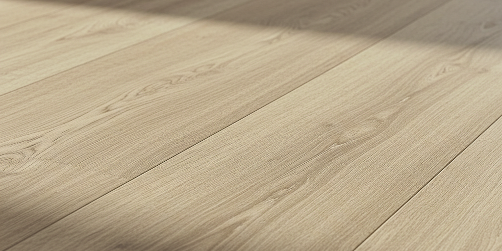 Closeup of light hardwood floor installed by Monarch Floor Home in Edmonton AB